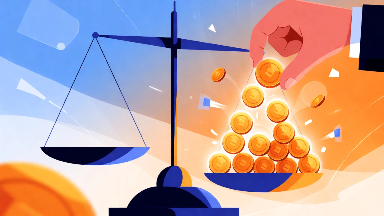 Artistic depiction of a coin being doubled by matching funds, symbolizing increased impact.